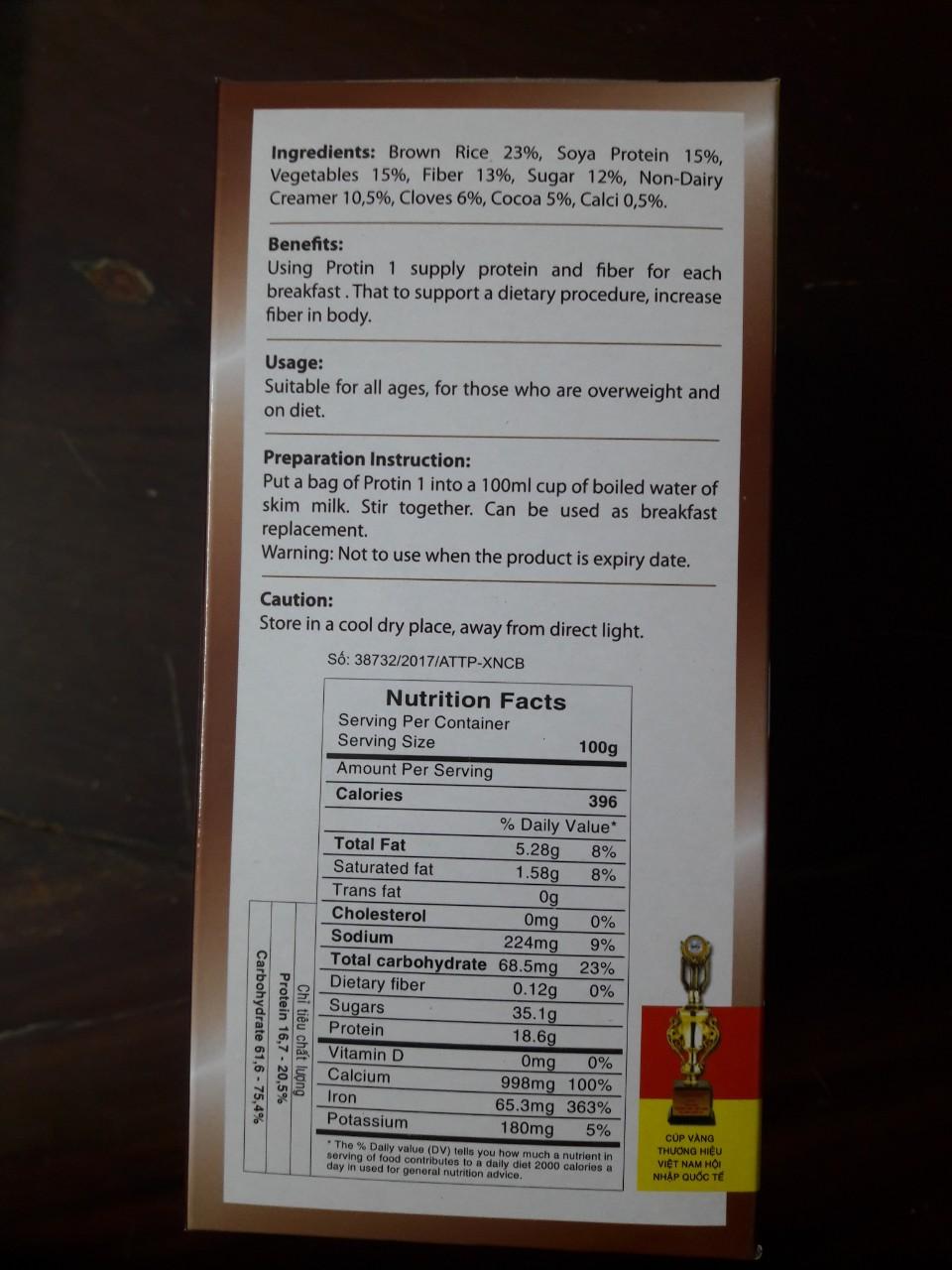 Thực phẩm chức năng Protin 1