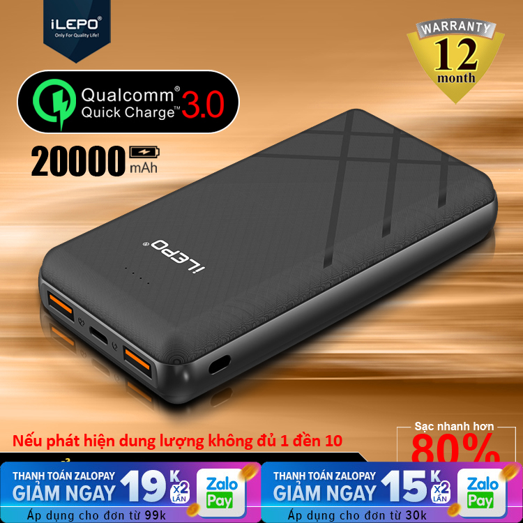Sạc dự phòng ILEPO IL2017K 20000mAh