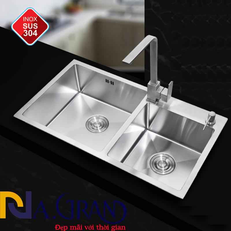Combo 4 Sản Phẩm Chậu Rửa Chén Bát INOX 304 N7-8245