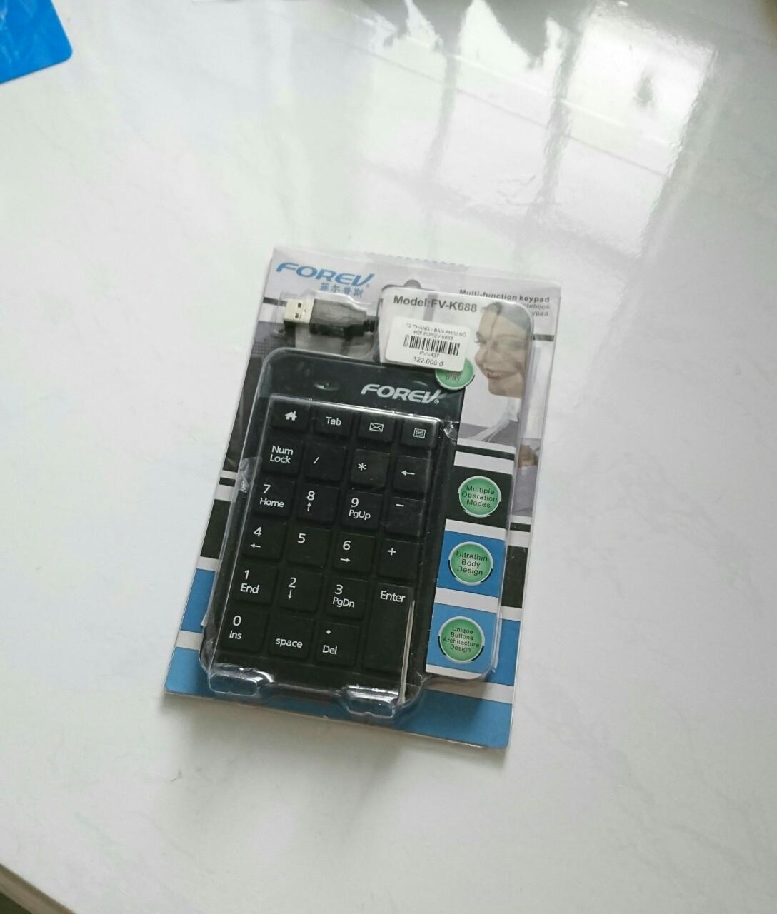 Bàn phím số mini ForeV 688 cổng USB