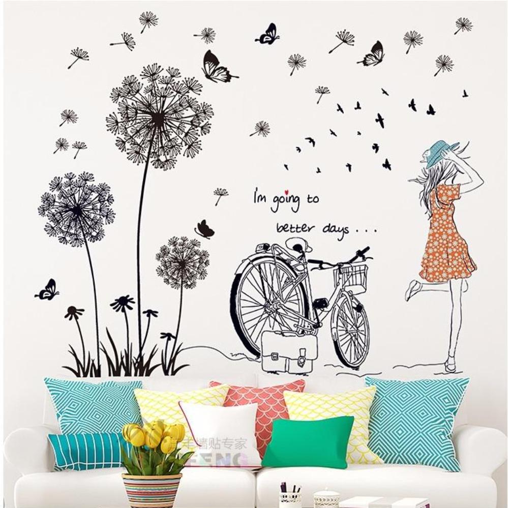 Decal Cô gái Bồ Công Anh