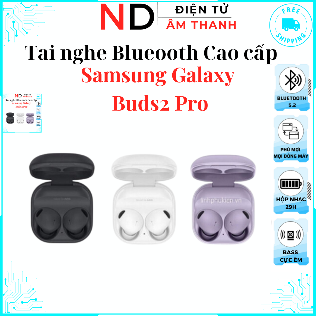 Tai nghe Bluetooth Samsung Galaxy Buds2 Pro Cao cấp Bluetooth v5 3