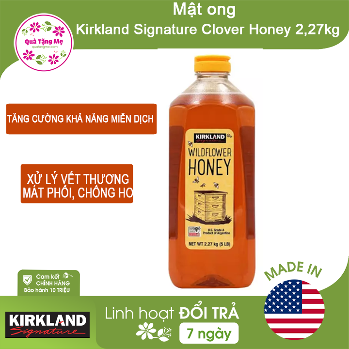 Mật ong Kirkland Signature Clover Honey 2,27kg