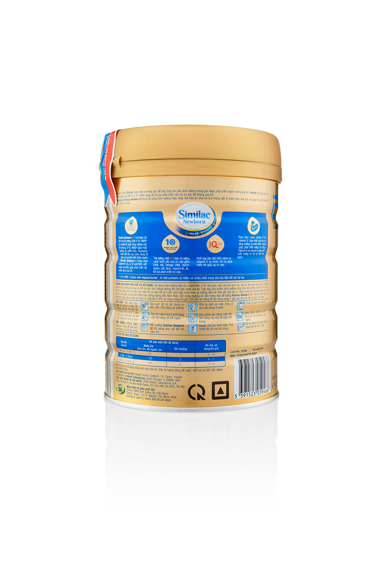 Sữa bột Abbott Similac Newborn Eye-Q 900g