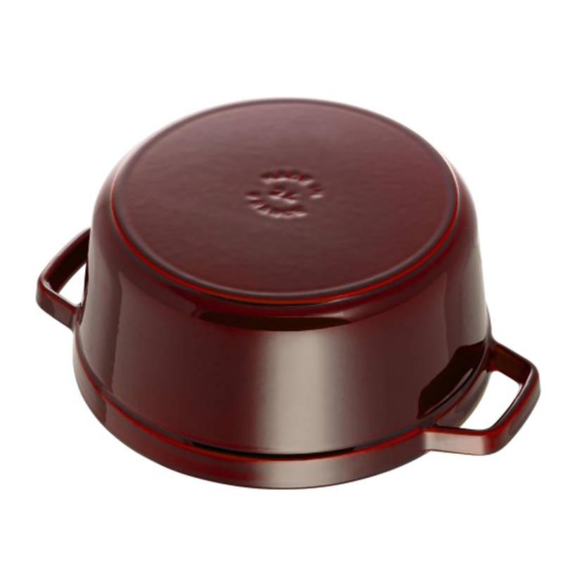 Nồi gang tròn Staub đỏ lựu 20cm