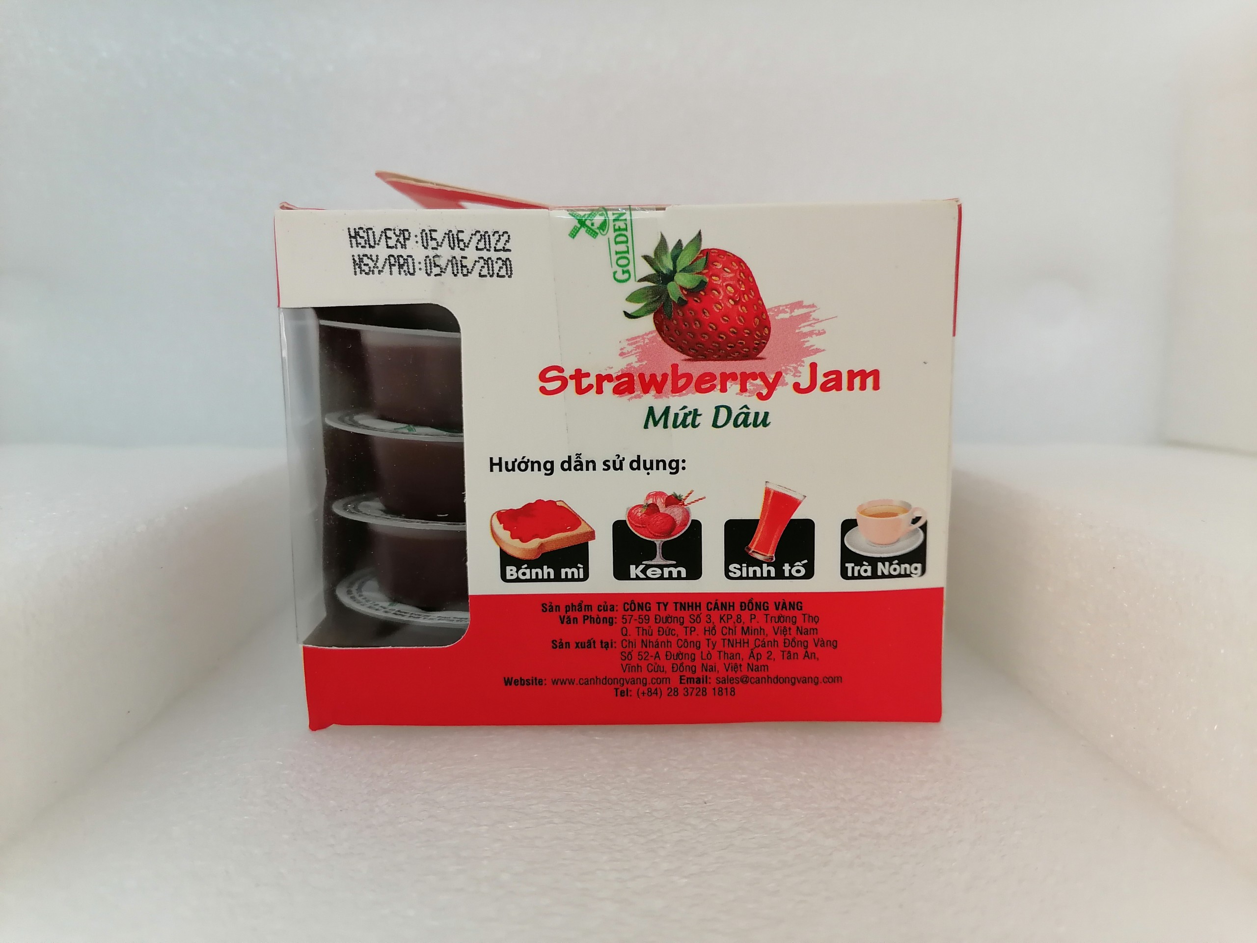 Mứt Golden Farm dâu 280g