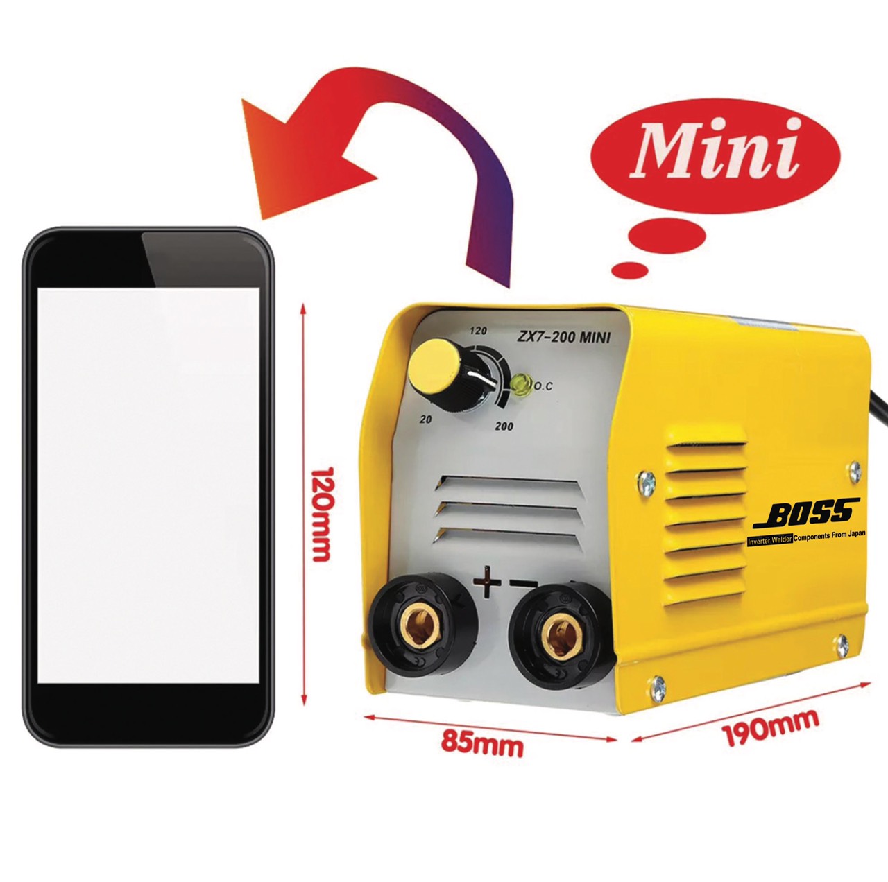 MÁY HÀN ĐIỆN TỬ BOSS ZX7-200