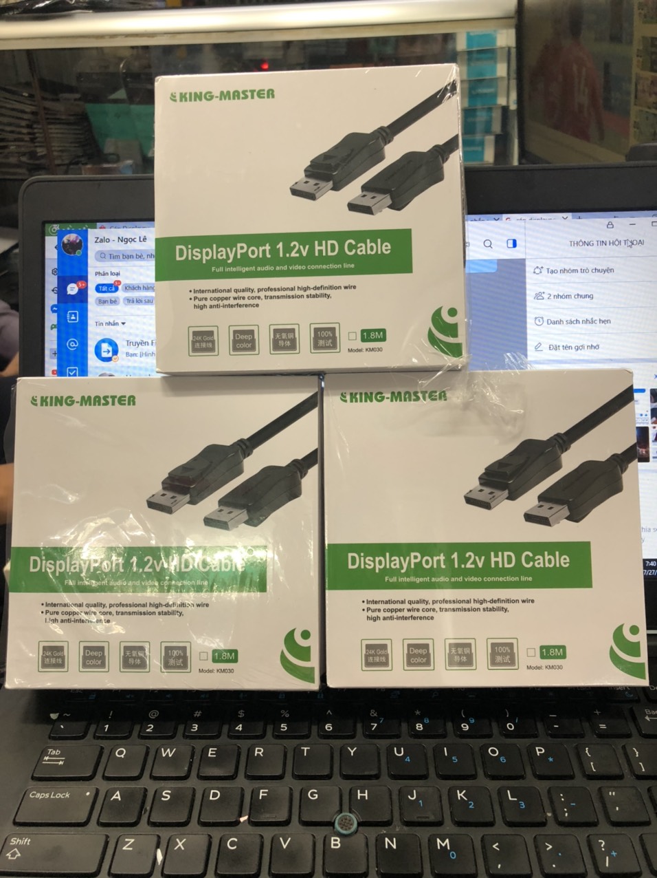 CÁP DISPLAYPORT KINGMASTER KM031