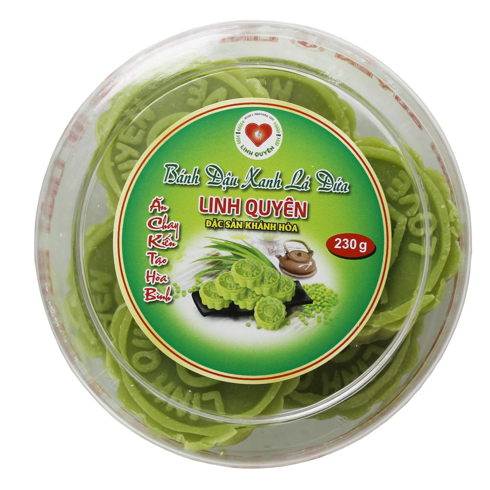 Bánh Đậu Xanh Linh Quyên Thuần Chay Lá Dứa