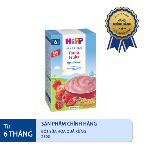 Bột dinh dưỡng Hipp hoa quả rừng 250g 6M+