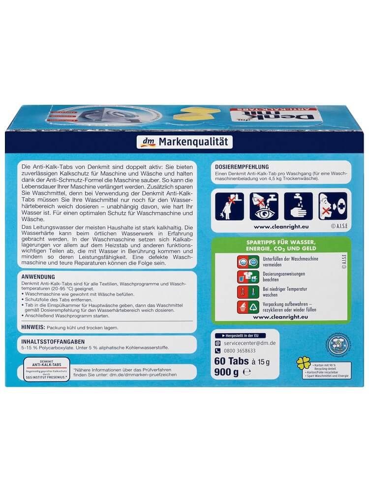 Viên tẩy lồng giặt Denkmit 2 viên