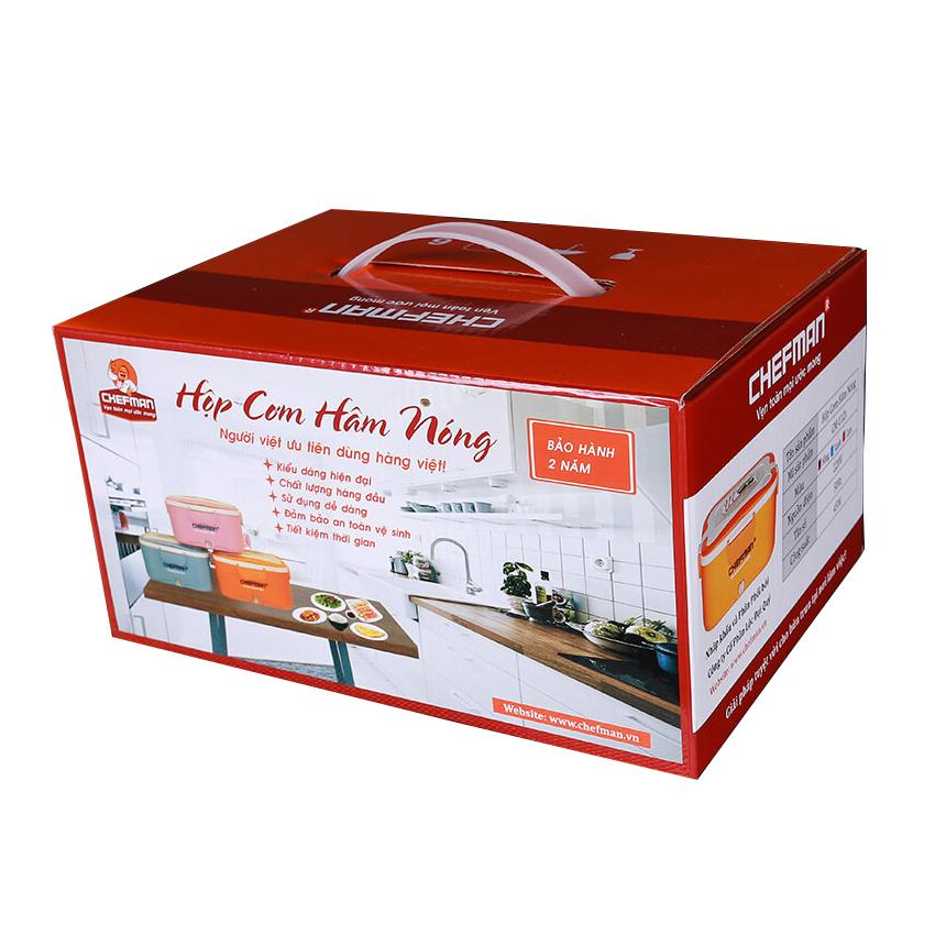 Hộp cơm hâm nóng Chefman ruột inox CM-112I