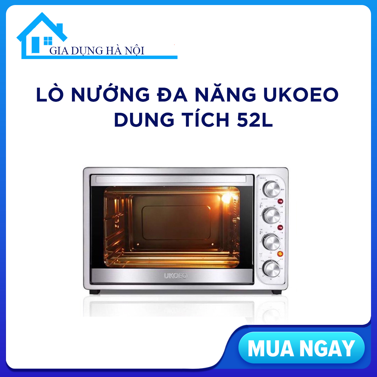 Lò nướng Ukoeo HBD-5002 52L