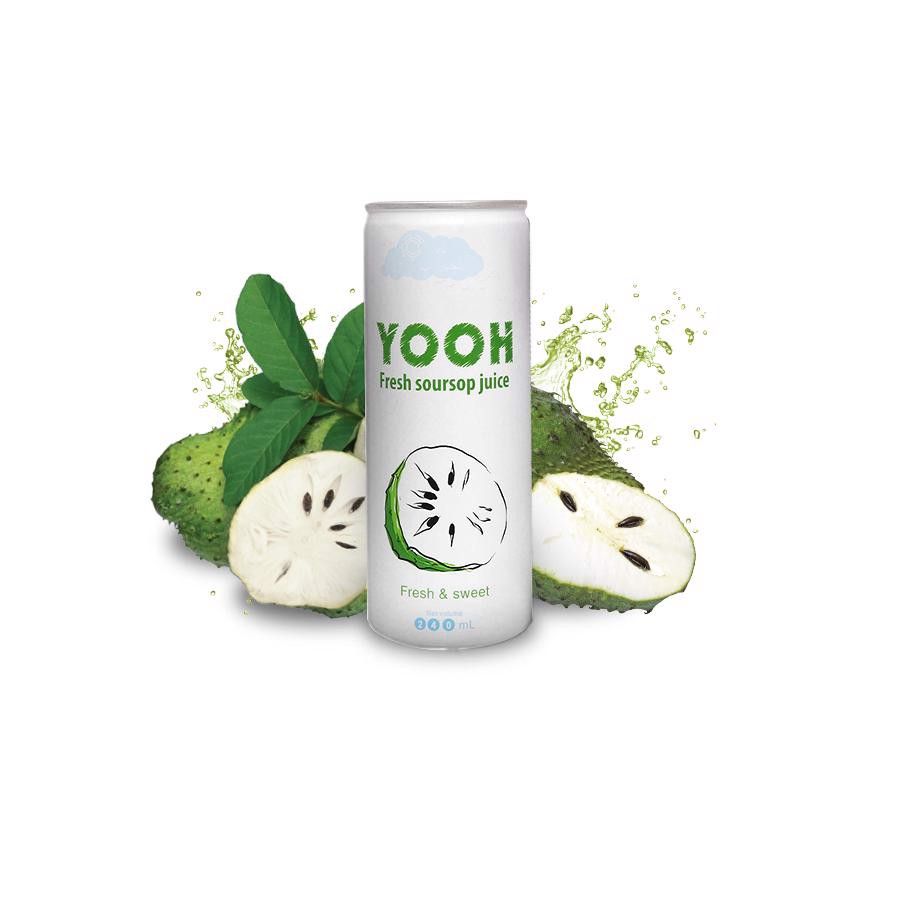 Nước ép YOOH Mãng cầu 240ml thùng 24 lon
