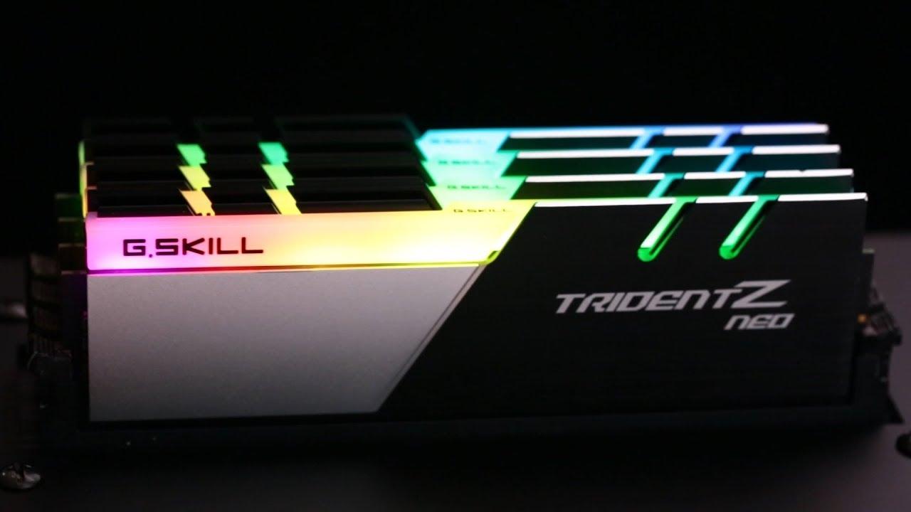 Ram Gkill Trident Z Neo RGB 16GB bus 3600 F4-3600C18D-16GTZN