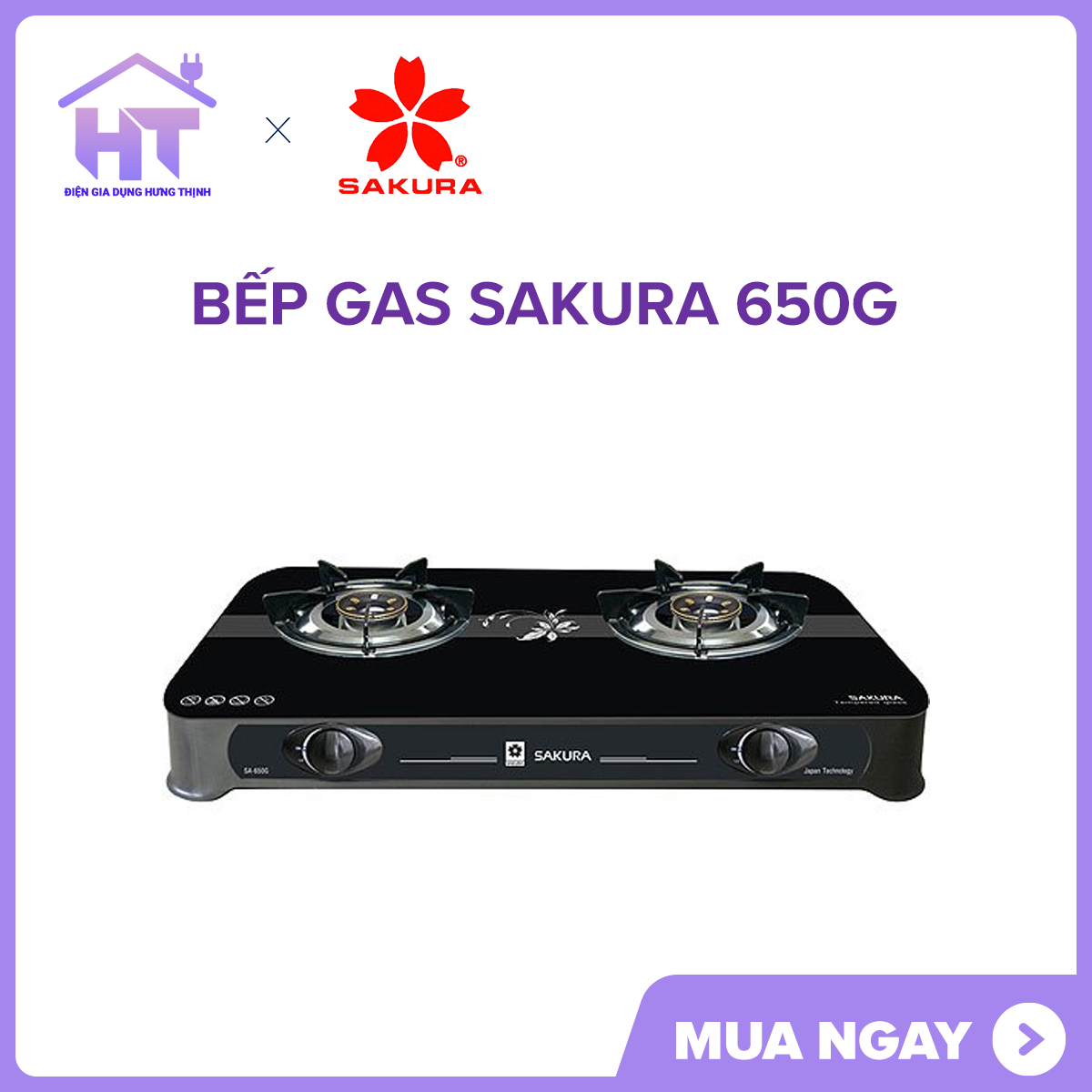 Bếp gas Sakura SA-650G