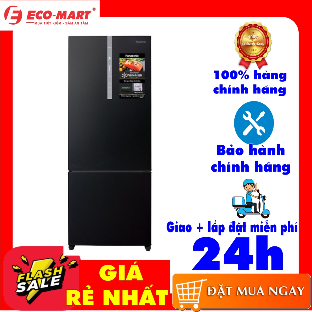 Tủ Lạnh Panasonic NR-BX460XKVN 405L