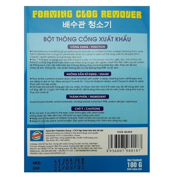 Bột thông cống Hando bộ 2 gói