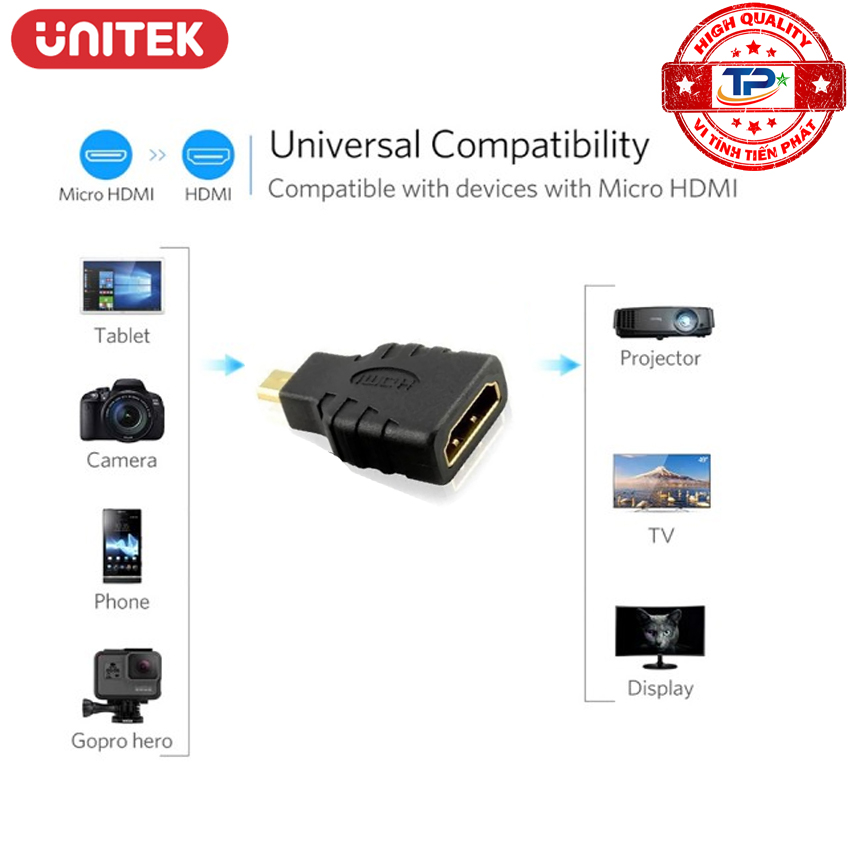 ĐẦU ĐỔI MICRO HDMI sang HDMI UNITEK Y-A011