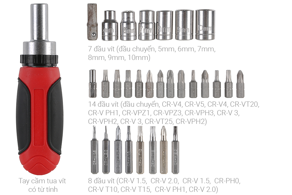 BỘ DỤNG CỤ ĐA NĂNG EVALU LC-90030