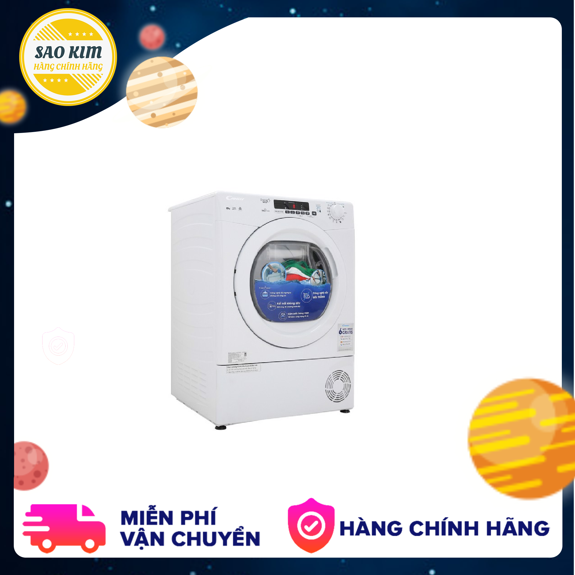 Máy Sấy Candy C10TE-S 10Kg