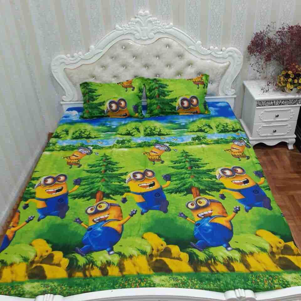 CHĂN GA GỐI MINION
