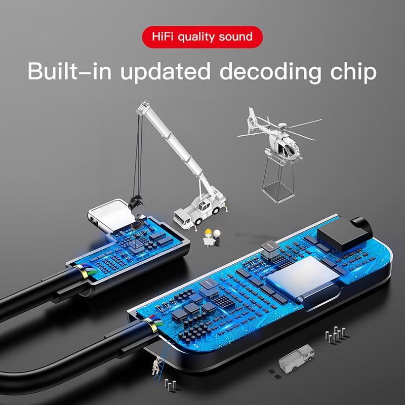 BỘ CHUYỂN CỔNG LIGHTNING SANG 3.5 + LIGHTNING BASEUS L50