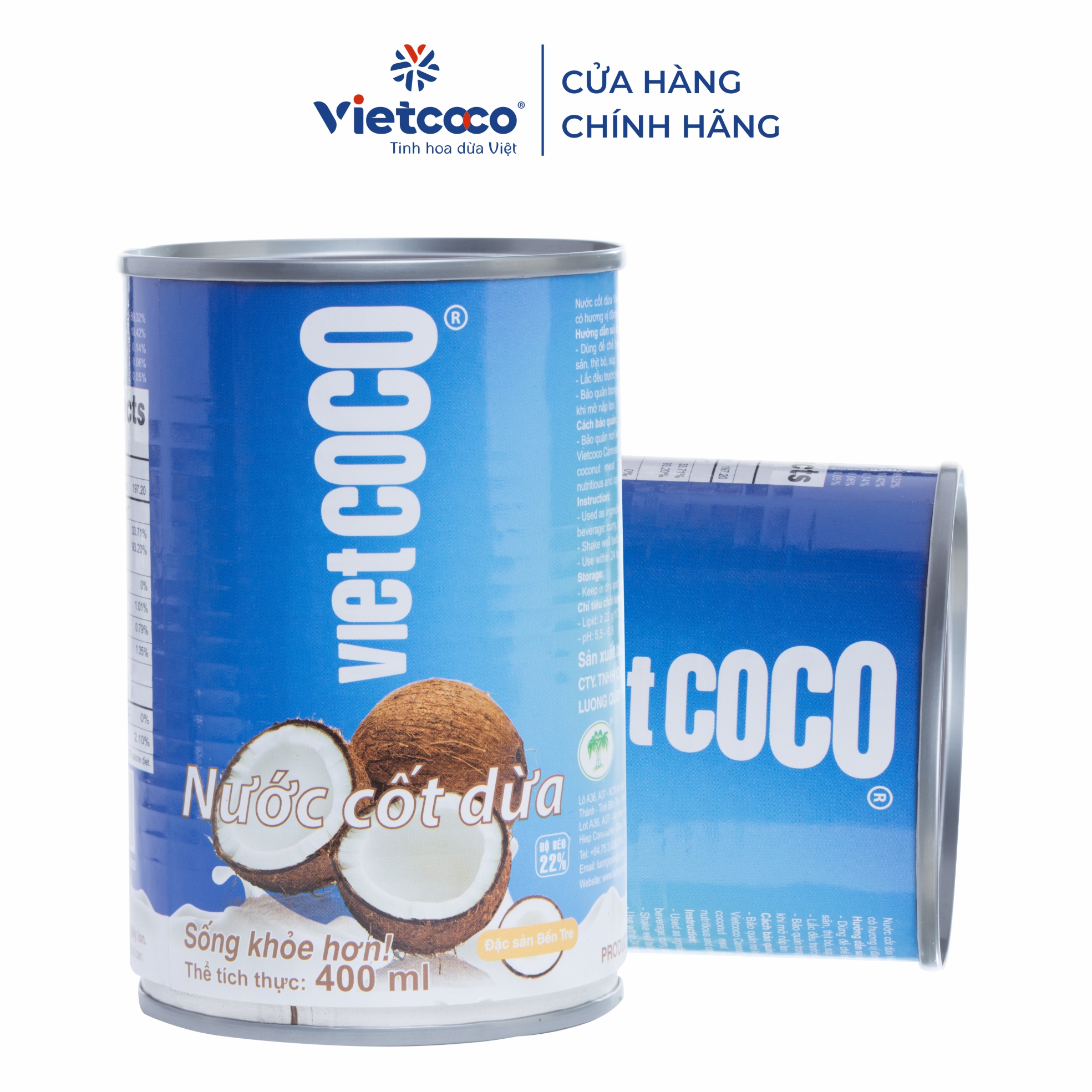 Nước cốt dừa VIETCOCO 22% 400ml