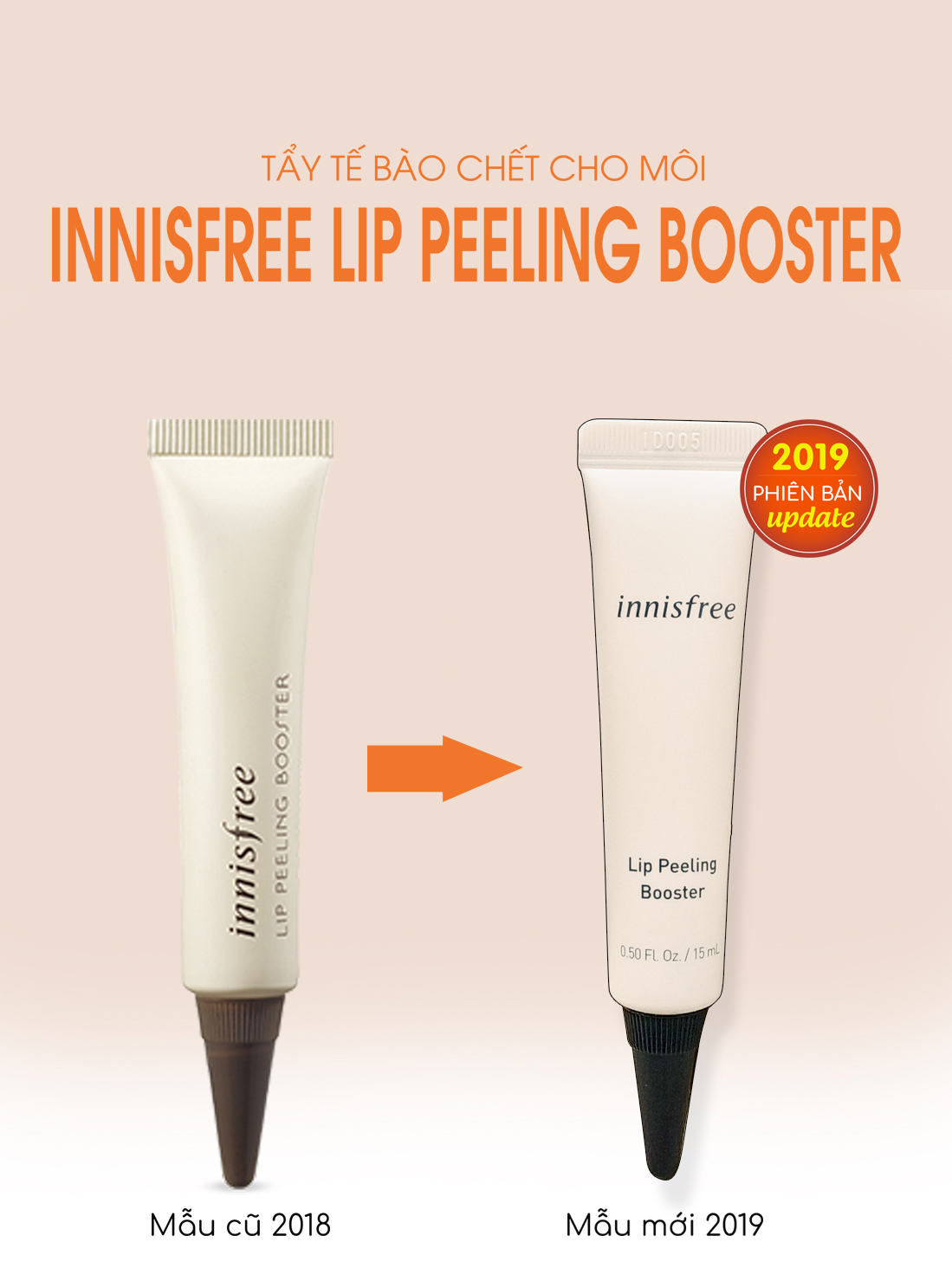 Tẩy Da Chết Môi Innisfree Lip Peeling Booster 15ml