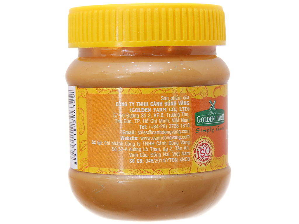 Bơ Đậu Phộng Hạt Golden Farm 510G
