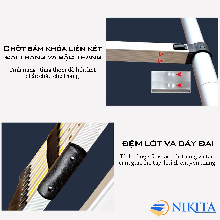 THANG NHÔM RÚT ĐƠN NIKITA R32