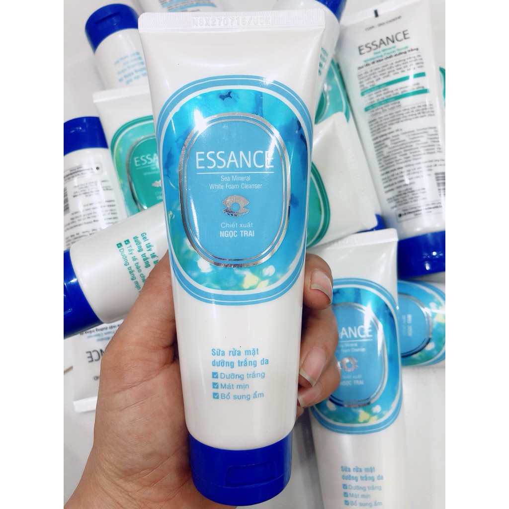 Sữa Rửa Mặt Trắng Da Essance Sea Mineral White Foam Cleanser 80g