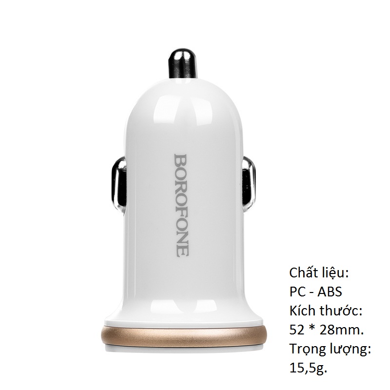 BOROFONE Sạc Xe Hơi BZ5 2 Cổng USB