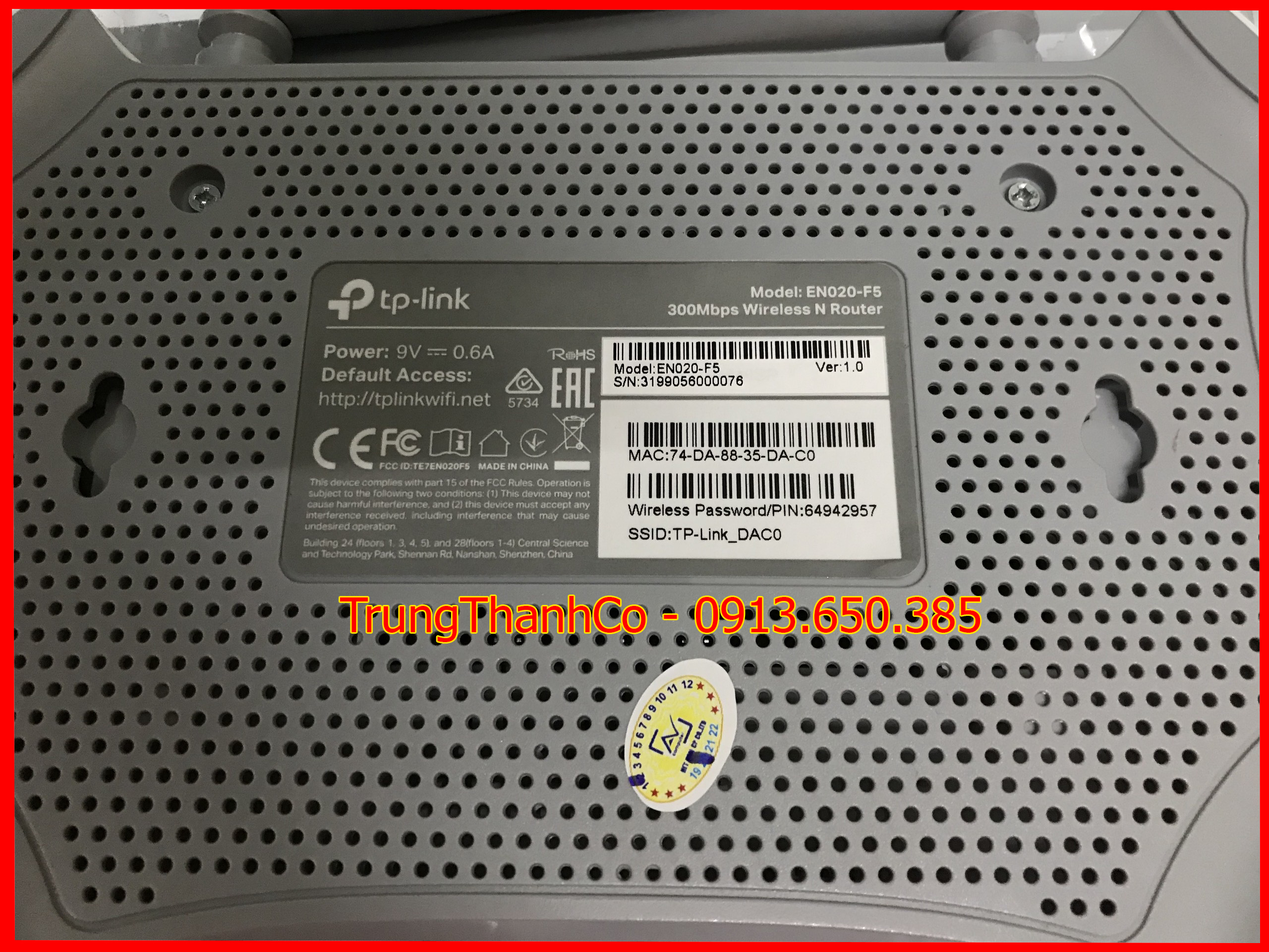 Bộ phát wifi Tp-Link EN020-F5