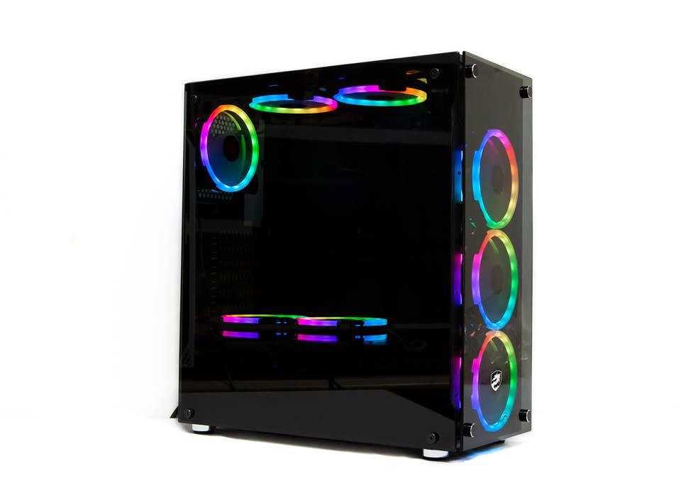 Vỏ máy tính - Case Vitra Quinn W330 Tempered Glass