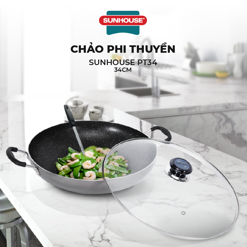 Chảo phi thuyền Sunhouse PT34 34cm
