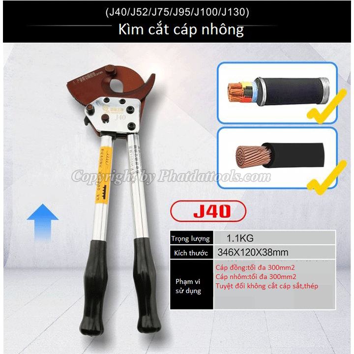 KÌM CẮT CÁP NHÔNG J40