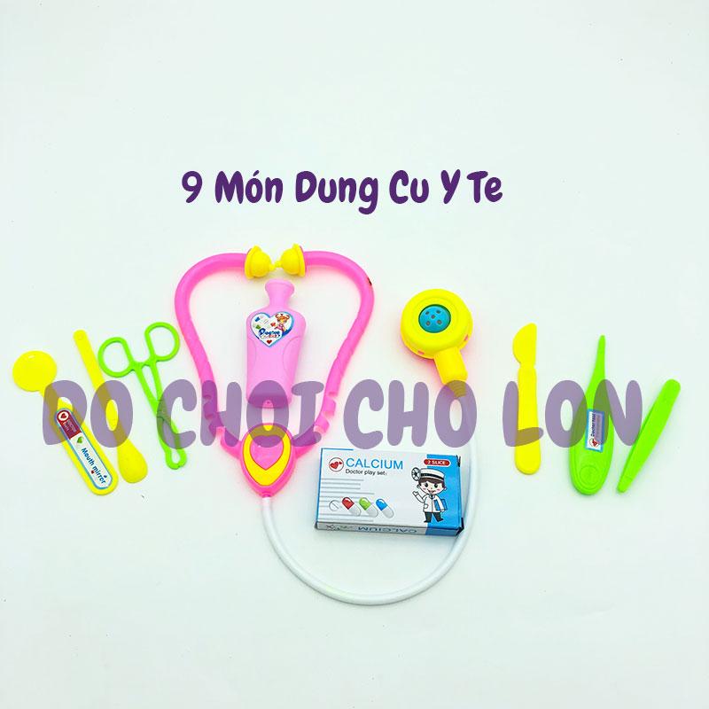 Vỉ đồ chơi bác sĩ 9 món dụng cụ 669-010