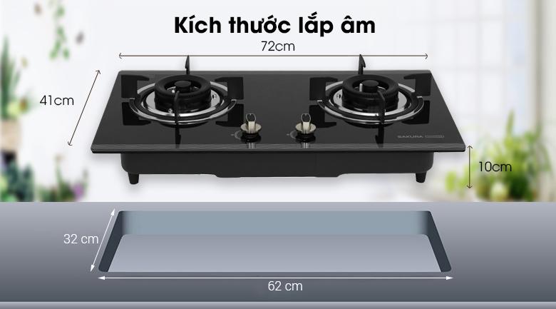 Bếp gas Sakura SG-2530GB