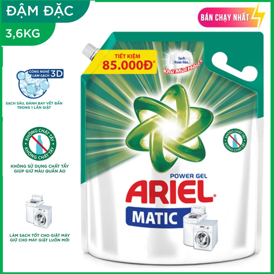 Nước giặt Ariel Hương Nắng Mai 3.6L