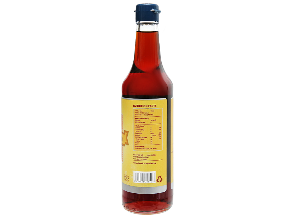 Nước mắm cá cơm Hạnh Phúc 50 độ đạm 500ml
