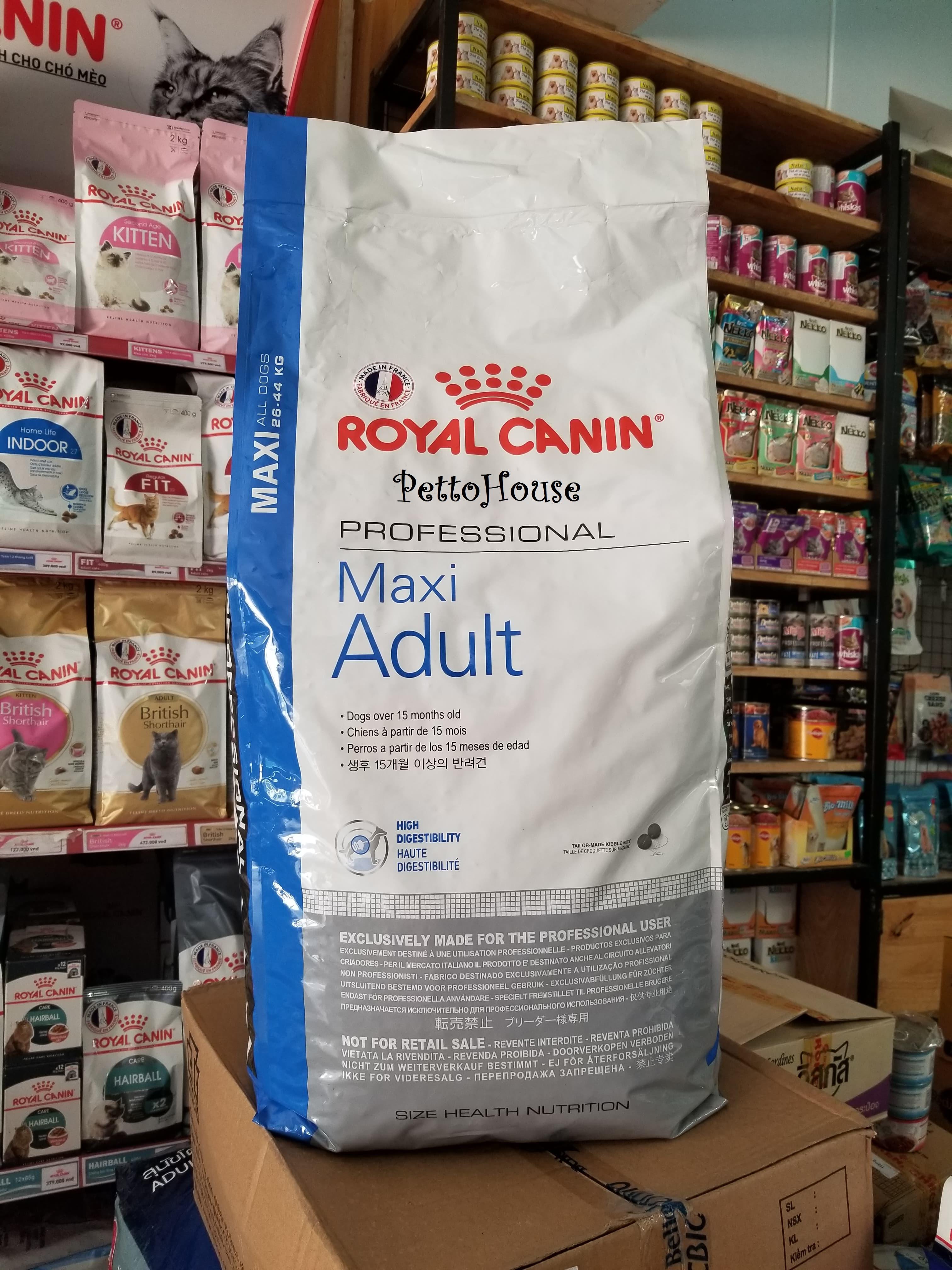 THỨC ĂN CANIN MAXI ADULT 16KG