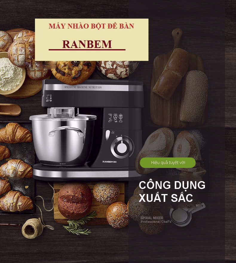 Máy nhào bột RANBEM 534E