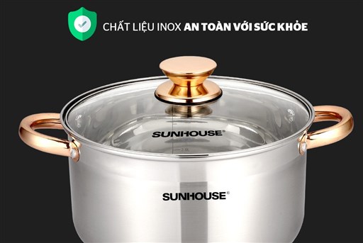 NỒI INOX 5 ĐÁY SUNHOUSE SHG24226