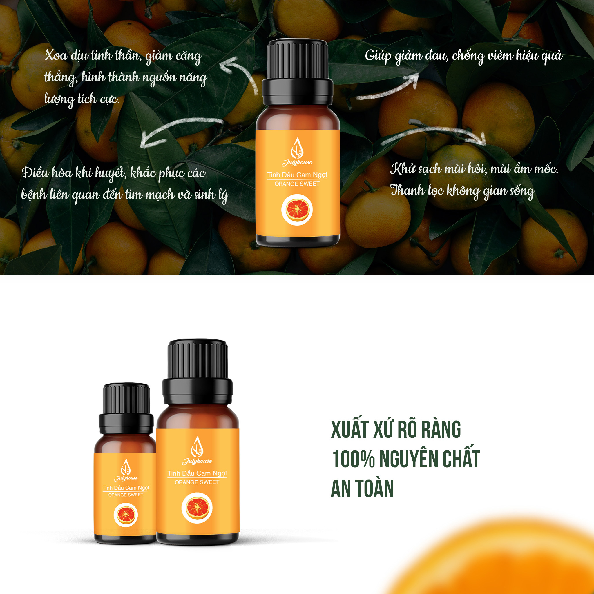 Tinh Dầu Cam Ngọt Brazil 30 Ml