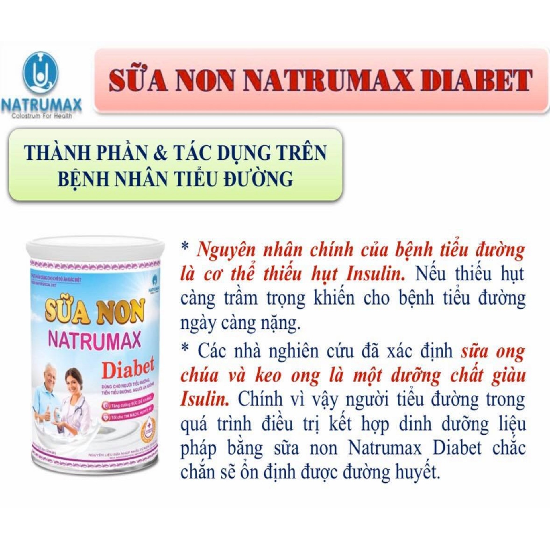 Sữa non Natrumax Diabet 800g