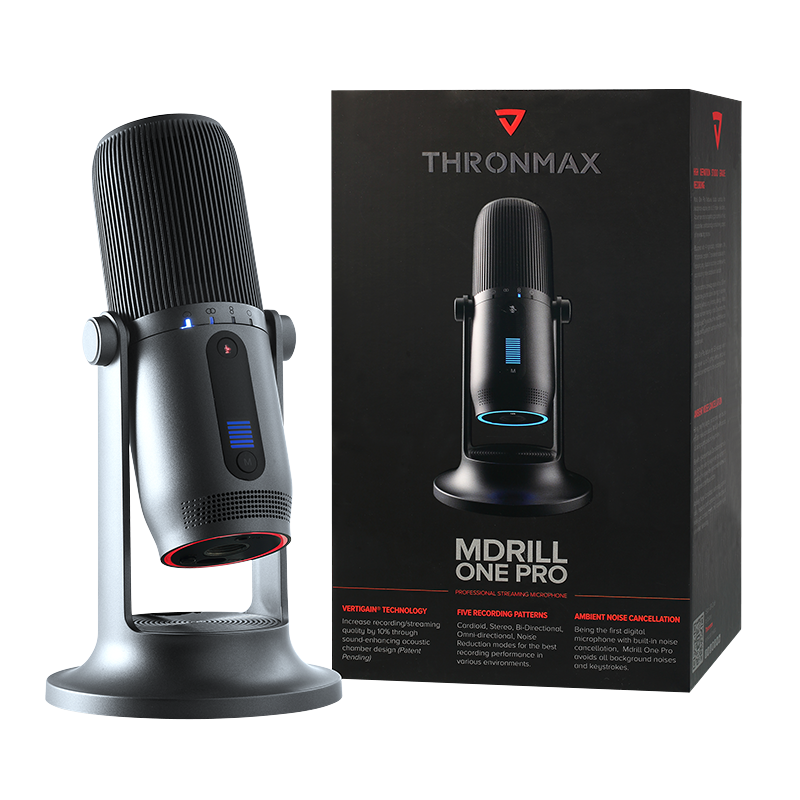 Microphone Thronmax Mdrill one Slate Gray
