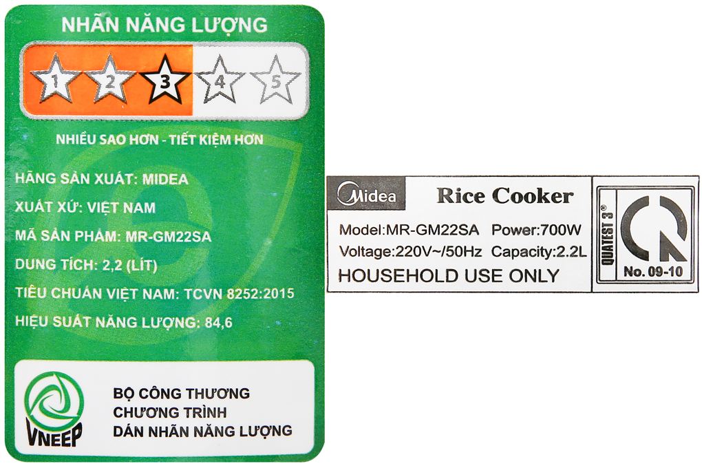 Nồi cơm điện Midea MR-GM22SA