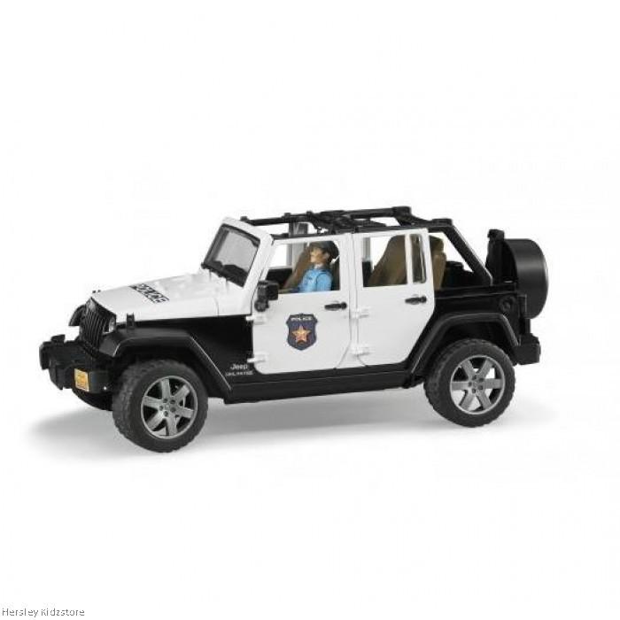 Xe Cảnh Sát Jeep Wranger Rubicon Bruder BRU02526