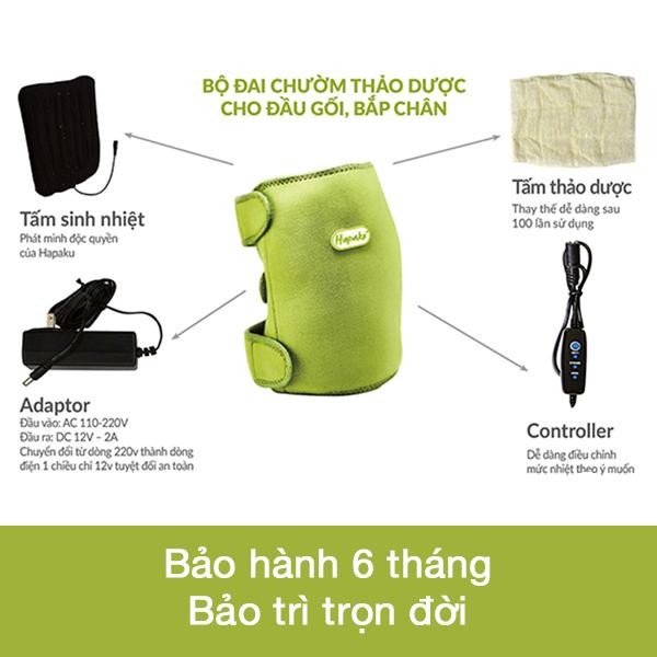 Túi chườm đầu gối thảo dược Hapaku